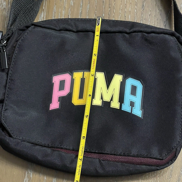 Puma Crossbody Bag Pastel Rainbow Logo Top Zip Adjustable Strap Flap Pocket - Picture 10 of 13
